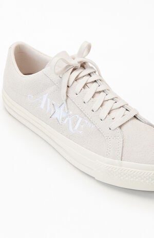 x White Sand&nbsp;Converse&nbsp;One Star Pro OX Shoes image number 6