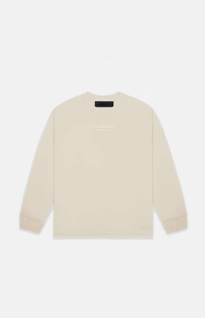 Fear of God Essentials Silver Cloud Long Sleeve T-Shirt | PacSun