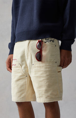 California Special Corduroy Workwear Baggy Carpenter Shorts image number 2
