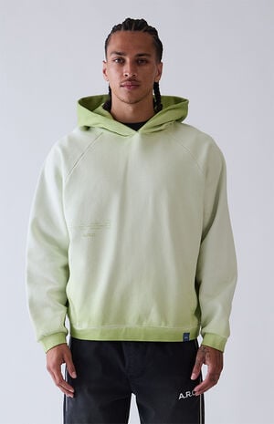 Green Raglan Vintage Wash Heavyweight Hoodie image number 2