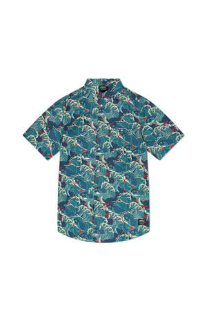 Oden Koi Waves AOP Camp Shirt
