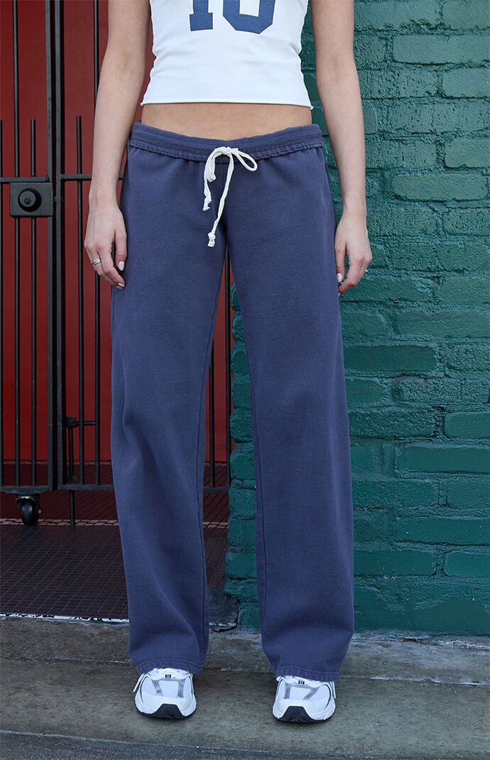 John Galt Blue Anastasia Baggy Sweatpants