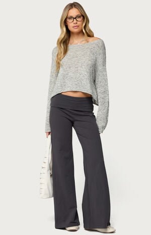Wide Leg Fold Over Pants image number 5