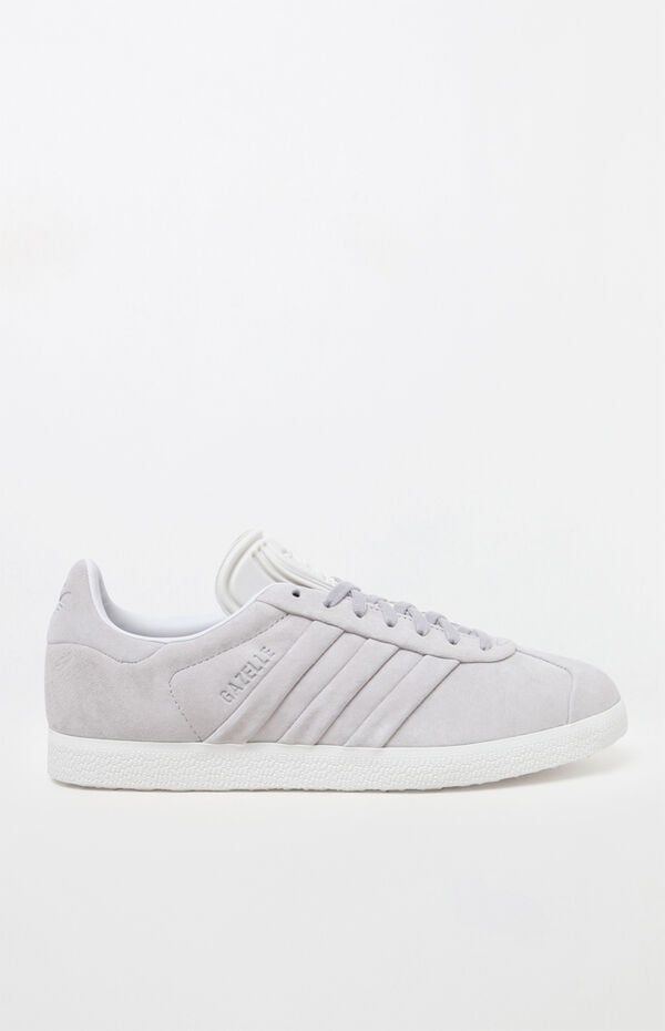 adidas Women's Gray Gazelle Stitch And Turn Sneakers | Pacsun