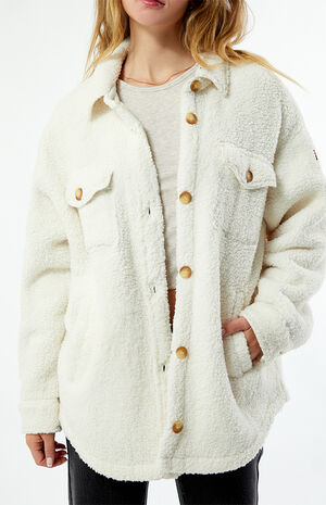 Overlander Solid Button Front Fleece Jacket image number 2