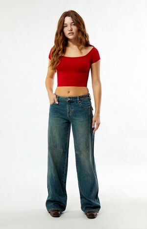 By PacSun Western Low Rise Baggy Jeans image number 1