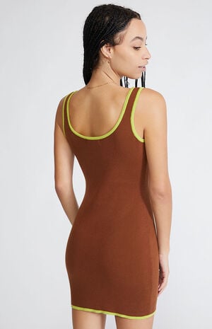 Contrast Knit Dress image number 4