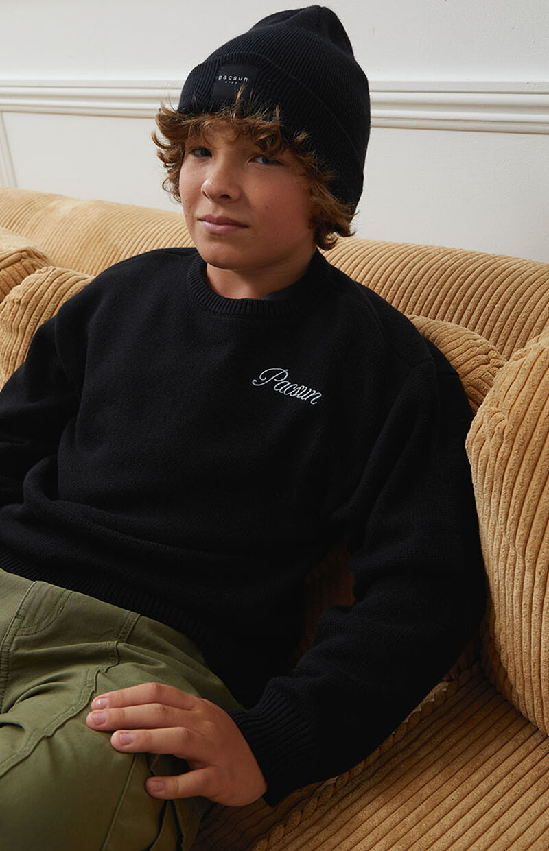 PacSun Kids Embroidered Knit Sweater PacSun