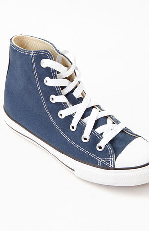 Kids Navy Chuck Taylor All Star High Top Shoes image number 6
