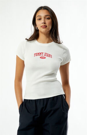 Slim Varsity Ribbed T-Shirt image number 1