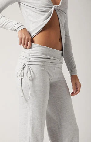 PAC DRIFT Active Shoreline Fold-Over Flare Yoga Pants image number 2