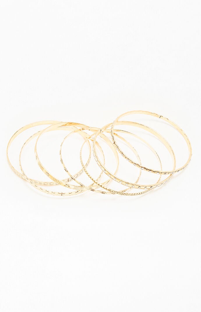 Pacsun Greta Metal Bangle Set