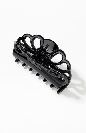 Black Acetate Hair Clip image number 2