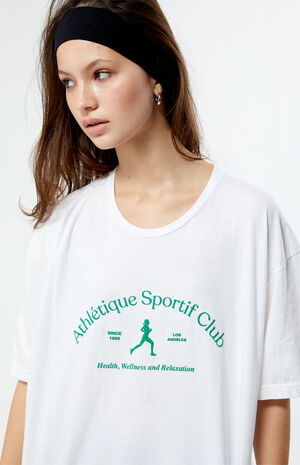 Athletique Sportif Club Oversized T-Shirt image number 2