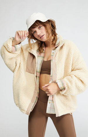 Cozy Hiker Oversized Sherpa Jacket image number 2