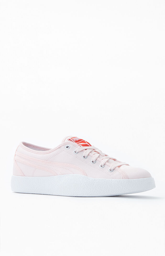 Love Pink Canvas Sneakers