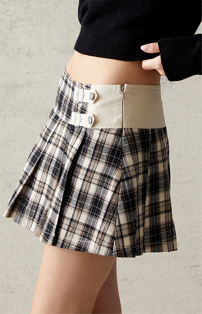Plaid shop skirt pacsun