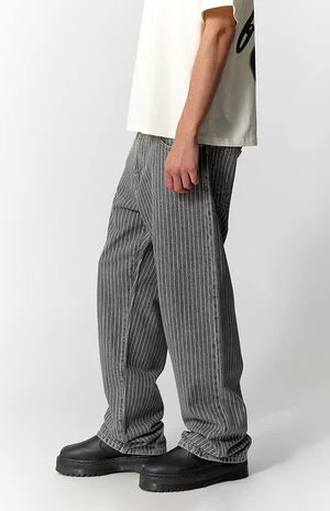 Dylan Baggy Jeans Pinstripe Gray image number 4