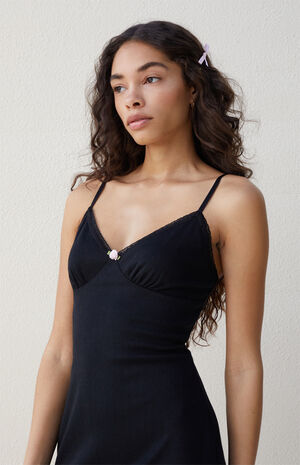 Sofia Pointelle V-Neck Mini Dress image number 2