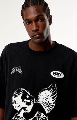 Angel Globe Relaxed Boxy T-Shirt image number 2