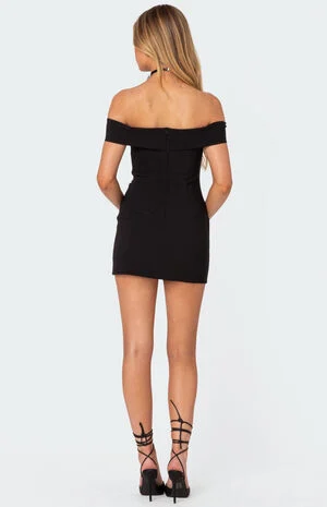 Effie Fold Over Mini Dress image number 5