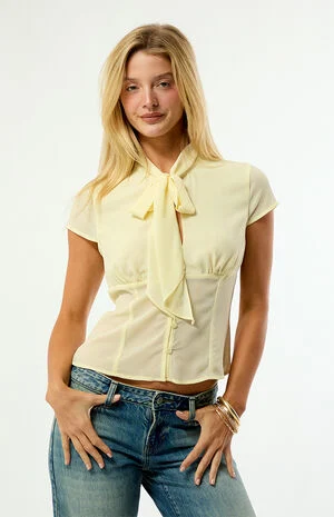Josie Scarf Button Up Top image number 2