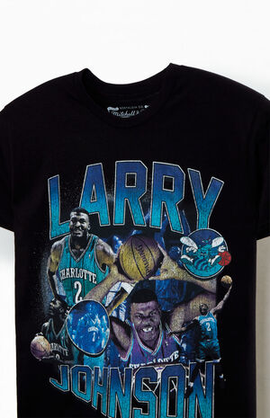 NBA Charlotte Hornets Larry Johnson T-Shirt image number 2