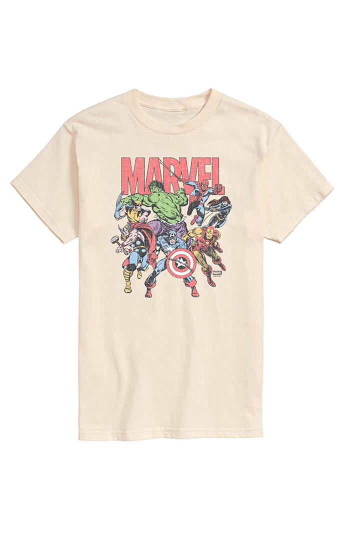 Hybrid Apparel Marvel Group Faded T-Shirt