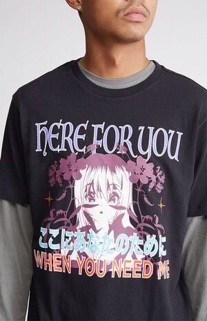 Here For You Anime T-Shirt image number 3