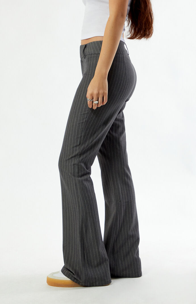 Your Favorite Office Siren Pinstripe Flare Pants | Pacsun