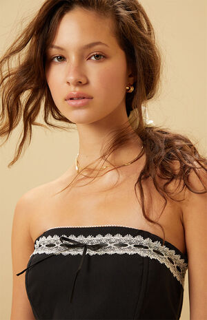 Strapless Femme Trim Corset Top image number 3