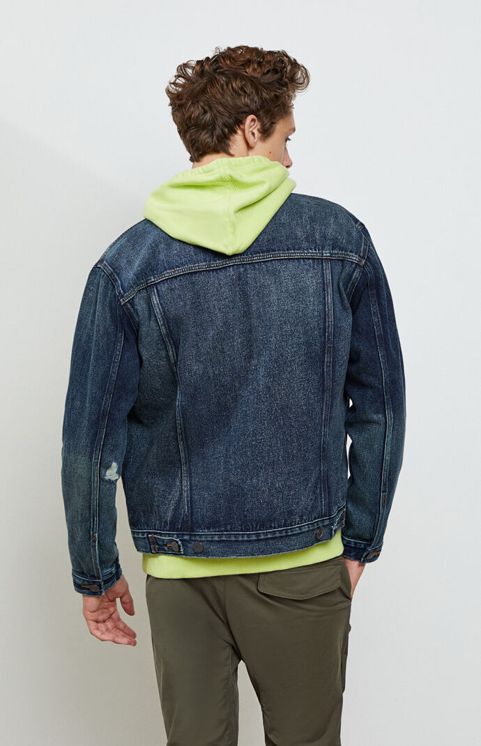 Vintage Fit Denim Trucker Jacket