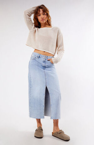 Sea Breeze Cropped Sweater image number 3