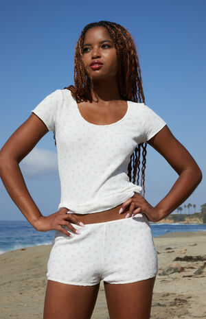 Floral Mckenna Short Sleeve Top image number 3