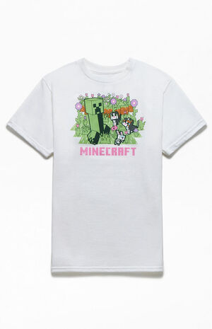Kids Minecraft Flower T-Shirt image number 1