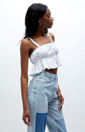 Petite Peplum Tank Top image number 3