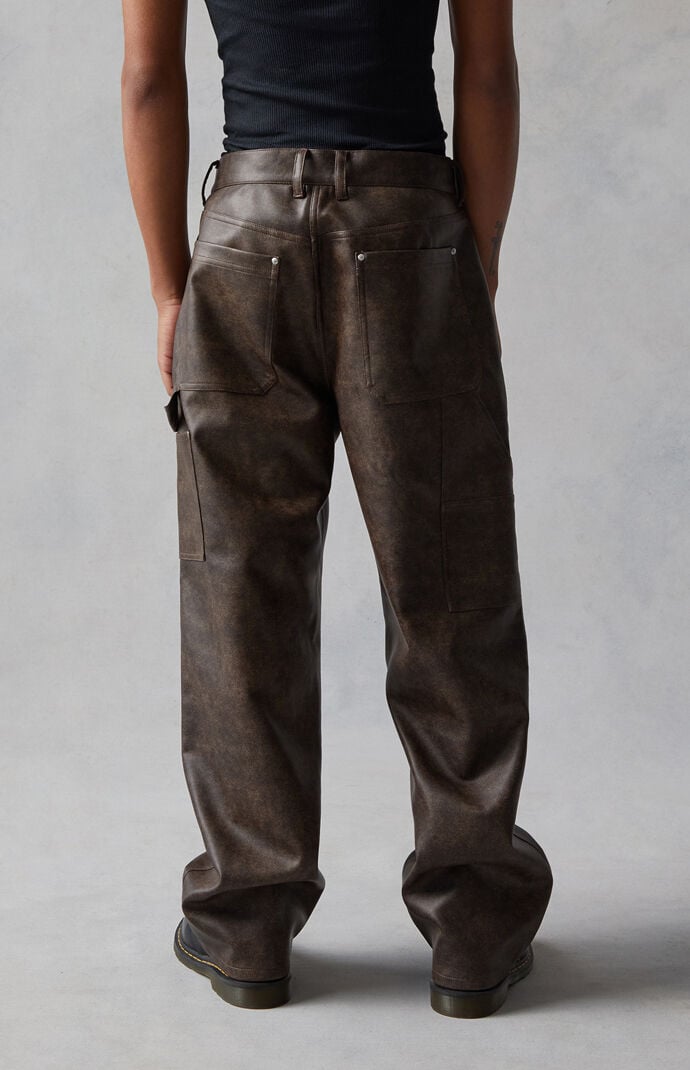 Jieda Dickies フェイクレザー DOUBLE KNEE PANTS JieDa × Dickies