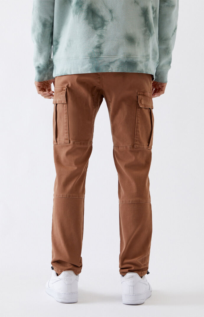 Utility Brown Slim Cargo Pants