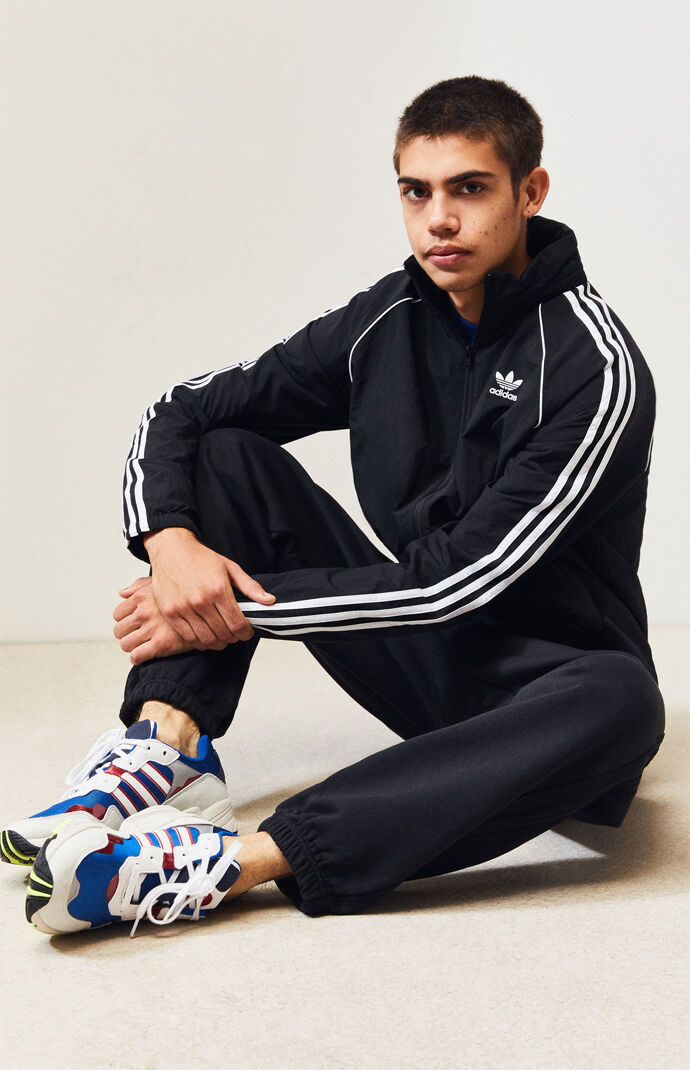 adidas sst windbreaker black