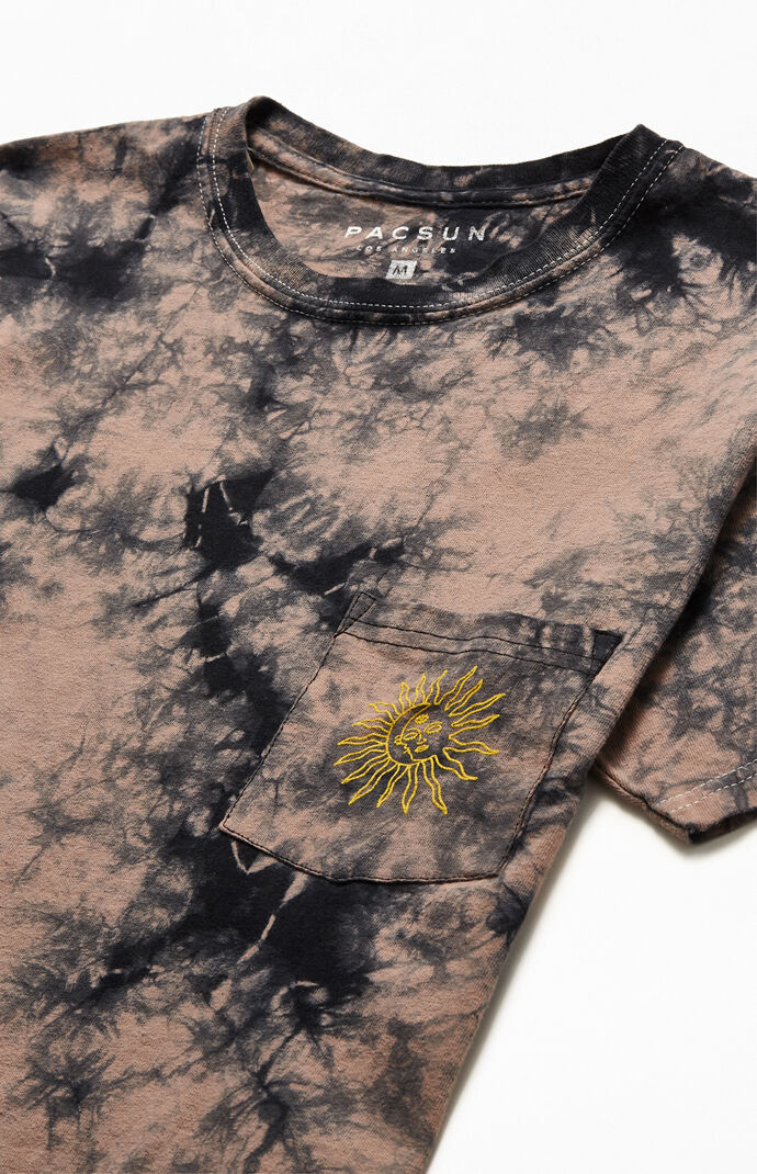 Tie-Dyed Sun Moon Pocket T-Shirt