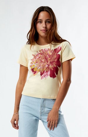 Floral Motif Skimmer T-Shirt image number 1