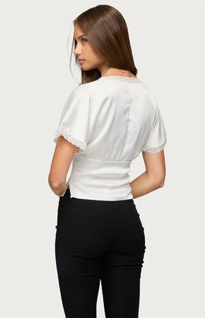 Ihara Lacey Cinched Waist Top image number 3