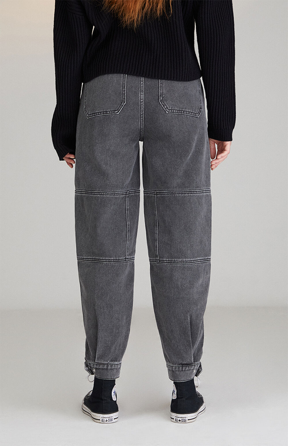 PacSun Dark Gray Boyfriend Cargo Pants PacSun