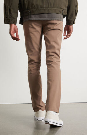 Khaki Slim Chino Comfort Stretch Pants image number 4