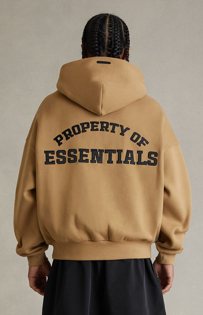 Fear of God ESSENTIALS Dune Property Lounge Half Zip Hoodie