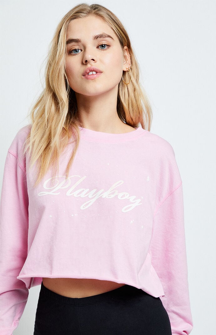 Pink playboy long sleeve shirt online
