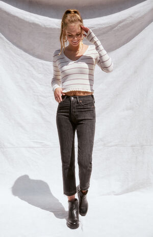 Levis Dark Secret Wedgie Straight Leg Jeans Pacsun Pacsun