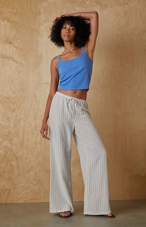 Striped Linen Pants