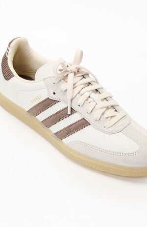 White & Brown Samba OG Shoes image number 6