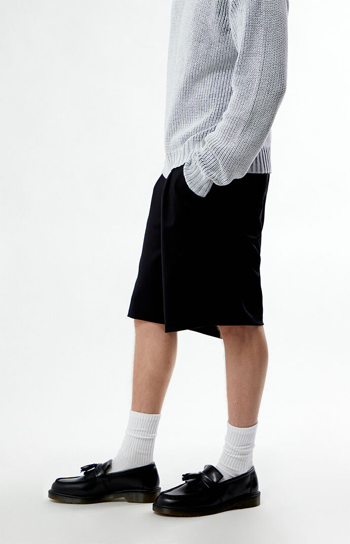 FIELD OF STUDY by Pacsun Black Trouser Baggy Shorts | PacSun